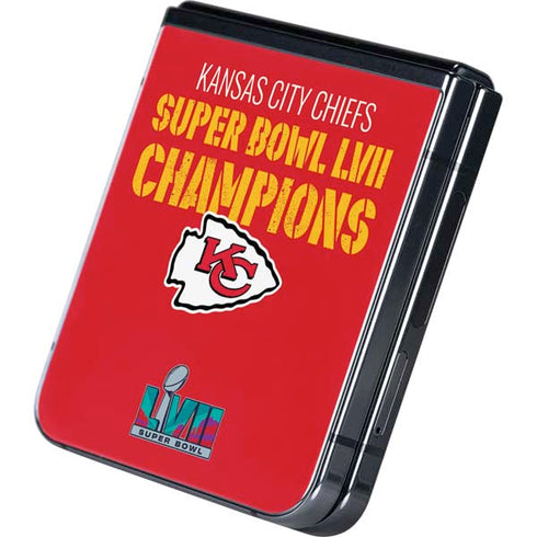NFL Kansas City Chiefs Super Bowl LVII Champions Galaxy Z Flip5 5G Skin
