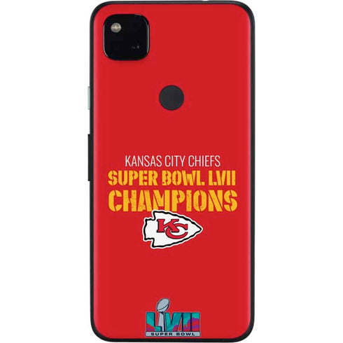 NFL Kansas City Chiefs Super Bowl LVII Champions Google Pixel 4a Skin