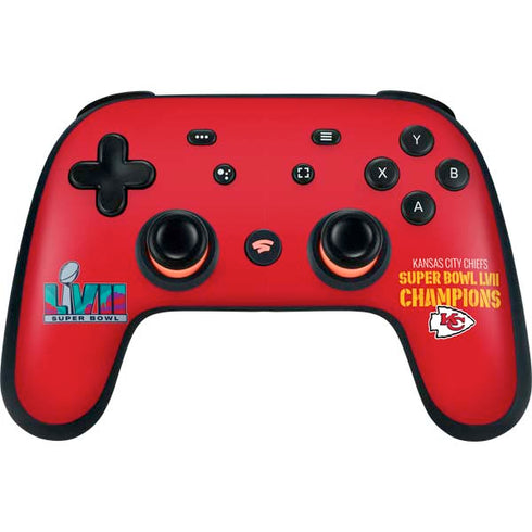 NFL Kansas City Chiefs Super Bowl LVII Champions Google Stadia Controller Skin