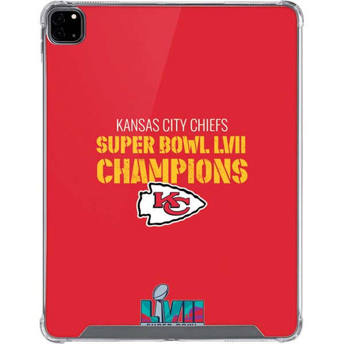 NFL Kansas City Chiefs Super Bowl LVII Champions iPad Pro 12.9in (2020) Clear Case