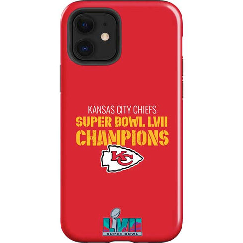 NFL Kansas City Chiefs Super Bowl LVII Champions iPhone 12 Impact Case