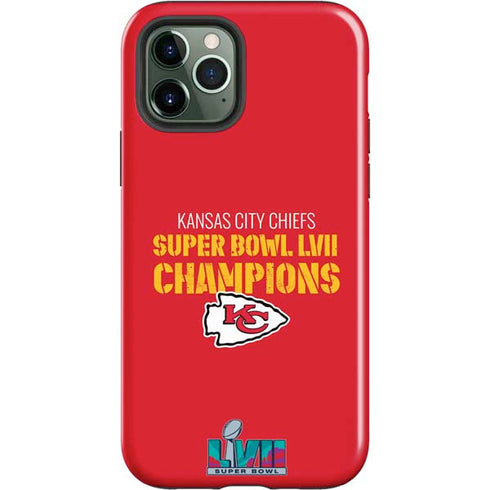 NFL Kansas City Chiefs Super Bowl LVII Champions iPhone 12 Pro Impact Case