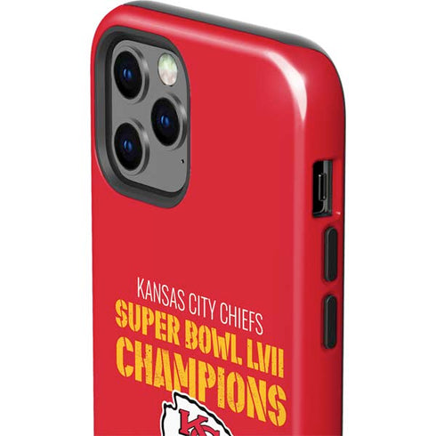 NFL Kansas City Chiefs Super Bowl LVII Champions iPhone 12 Pro Impact Case