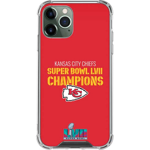 NFL Kansas City Chiefs Super Bowl LVII Champions iPhone 12 Pro Max Clear Case