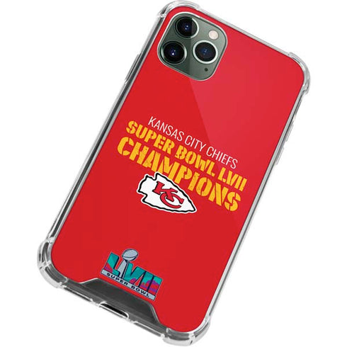 NFL Kansas City Chiefs Super Bowl LVII Champions iPhone 12 Pro Max Clear Case