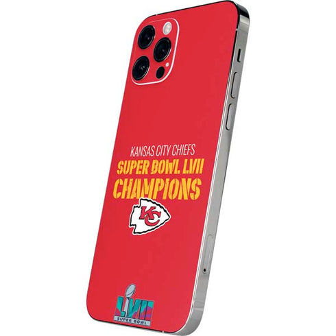 NFL Kansas City Chiefs Super Bowl LVII Champions iPhone 12 Pro Max Skin