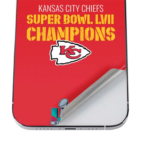 NFL Kansas City Chiefs Super Bowl LVII Champions iPhone 12 Pro Max Skin