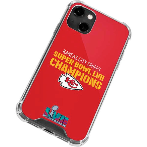 NFL Kansas City Chiefs Super Bowl LVII Champions iPhone 13 Clear Case