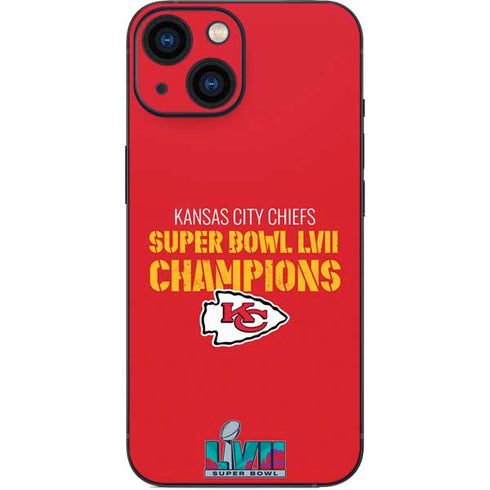 NFL Kansas City Chiefs Super Bowl LVII Champions iPhone 13 Mini Skin