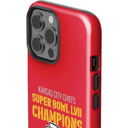 NFL Kansas City Chiefs Super Bowl LVII Champions iPhone 13 Pro Max Impact Case
