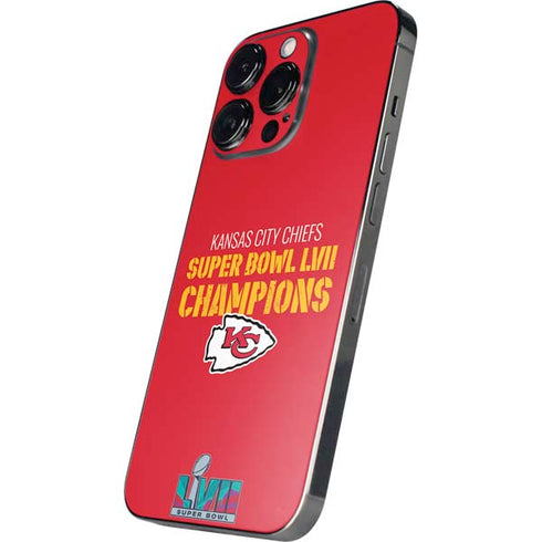 NFL Kansas City Chiefs Super Bowl LVII Champions iPhone 13 Pro Max Skin