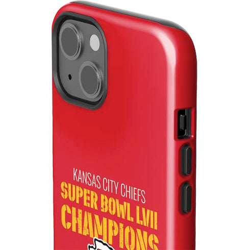 NFL Kansas City Chiefs Super Bowl LVII Champions iPhone 14 Plus Impact Case
