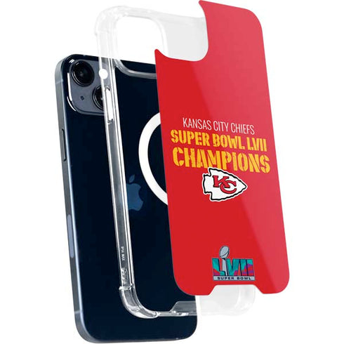 NFL Kansas City Chiefs Super Bowl LVII Champions iPhone 15 Plus MagSafe Case