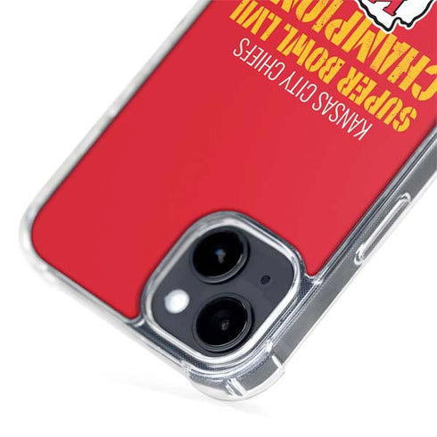 NFL Kansas City Chiefs Super Bowl LVII Champions iPhone 15 Plus MagSafe Case
