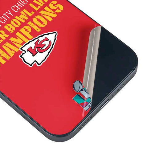 NFL Kansas City Chiefs Super Bowl LVII Champions iPhone 14 Plus Skin