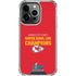 NFL Kansas City Chiefs Super Bowl LVII Champions iPhone 15 Pro Clear Case