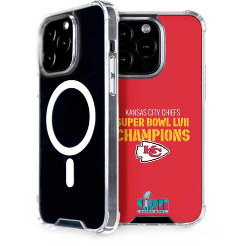 NFL Kansas City Chiefs Super Bowl LVII Champions iPhone 14 Pro MagSafe Case