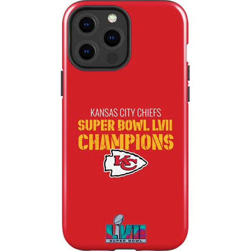 NFL Kansas City Chiefs Super Bowl LVII Champions iPhone 15 Pro Max Impact Case
