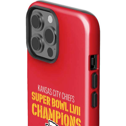 NFL Kansas City Chiefs Super Bowl LVII Champions iPhone 15 Pro Max Impact Case