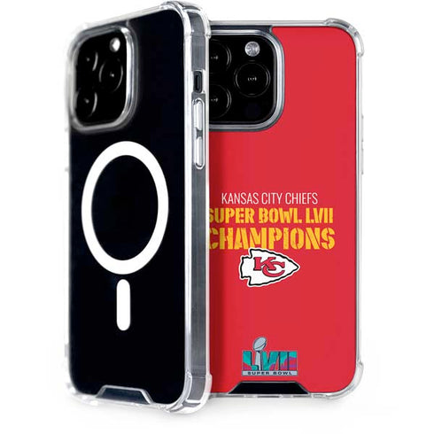 NFL Kansas City Chiefs Super Bowl LVII Champions iPhone 15 Pro Max MagSafe Case
