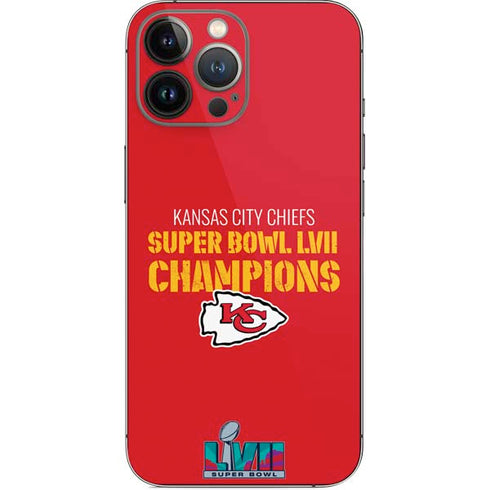 NFL Kansas City Chiefs Super Bowl LVII Champions iPhone 14 Pro Max Skin