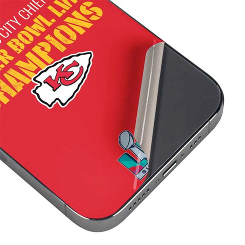 NFL Kansas City Chiefs Super Bowl LVII Champions iPhone 15 Pro Skin