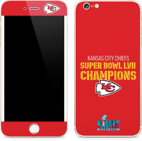 NFL Kansas City Chiefs Super Bowl LVII Champions iPhone 6/6s Plus Skin