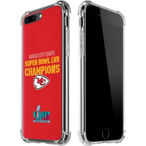 NFL Kansas City Chiefs Super Bowl LVII Champions iPhone 7/8 Plus Clear Case