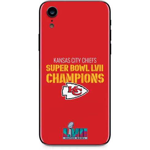 NFL Kansas City Chiefs Super Bowl LVII Champions iPhone XR Skin