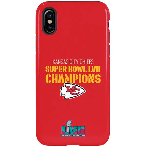 NFL Kansas City Chiefs Super Bowl LVII Champions iPhone XS Pro Case