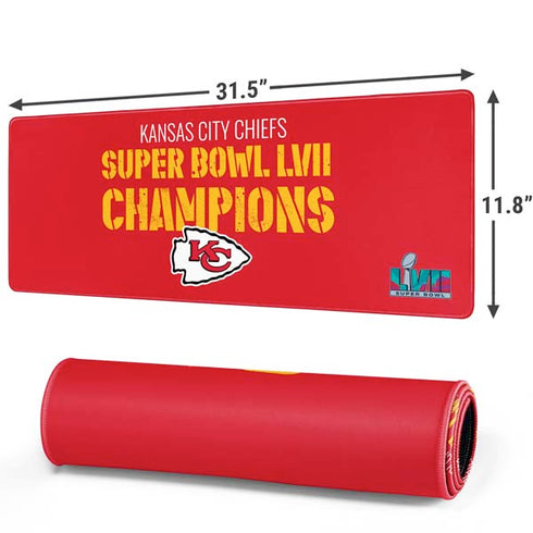 NFL Kansas City Chiefs Super Bowl LVII Champions Gaming Mouse Pad