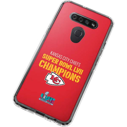 NFL Kansas City Chiefs Super Bowl LVII Champions LG K51/Q51 Clear Case