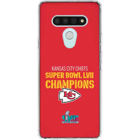 NFL Kansas City Chiefs Super Bowl LVII Champions LG Stylo 6 Clear Case