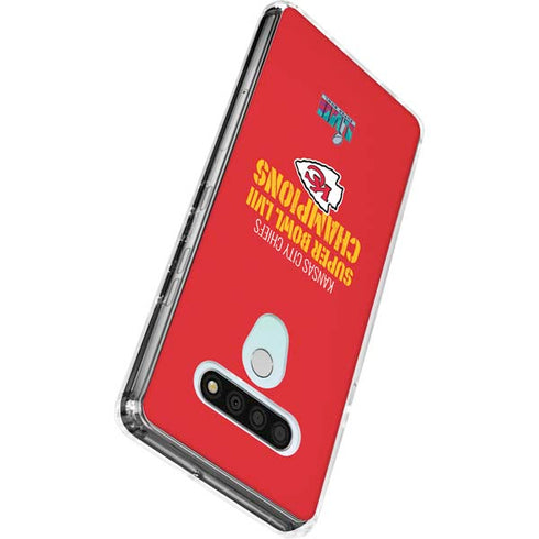 NFL Kansas City Chiefs Super Bowl LVII Champions LG Stylo 6 Clear Case