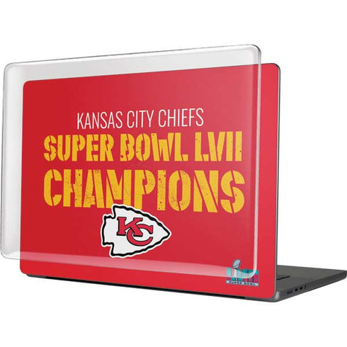 NFL Kansas City Chiefs Super Bowl LVII Champions MacBook Pro 16in (2021-25) Case plus Skin