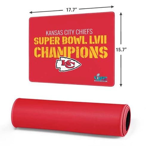 NFL Kansas City Chiefs Super Bowl LVII Champions Gaming Mouse Pad