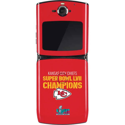 NFL Kansas City Chiefs Super Bowl LVII Champions Motorola RAZR Skin