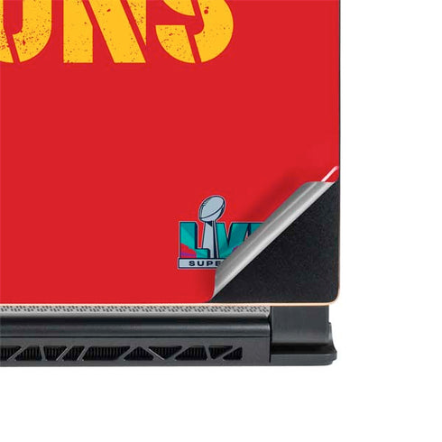 NFL Kansas City Chiefs Super Bowl LVII Champions MSI GS65 Stealth Laptop Skin