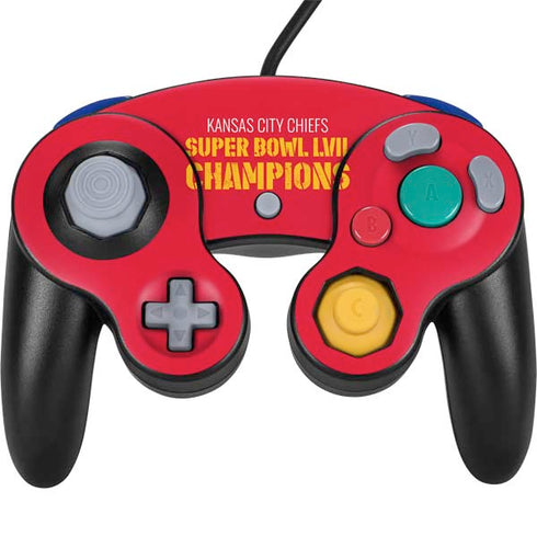 NFL Kansas City Chiefs Super Bowl LVII Champions Nintendo GameCube Controller Skin