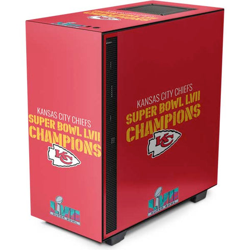 NFL Kansas City Chiefs Super Bowl LVII Champions NZXT H510 Compact ATX Mid-Tower Case Skin