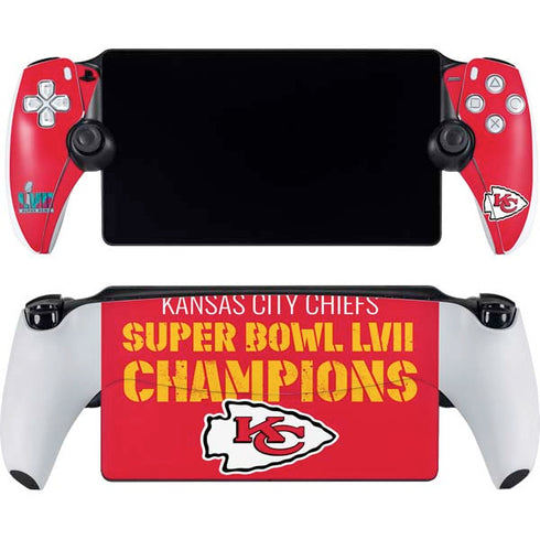 NFL Kansas City Chiefs Super Bowl LVII Champions PlayStation Portal Remote Player Skin