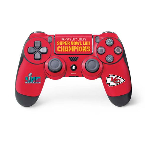 NFL Kansas City Chiefs Super Bowl LVII Champions PS4 Controller Skin