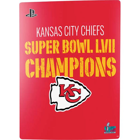 NFL Kansas City Chiefs Super Bowl LVII Champions PS5 Console Skin
