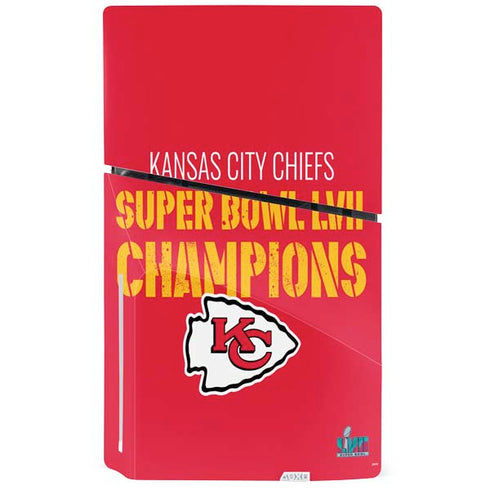 NFL Kansas City Chiefs Super Bowl LVII Champions PS5 Slim Disk Bundle Skin