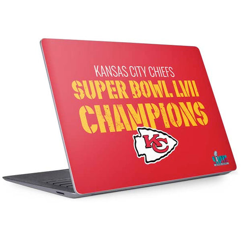 NFL Kansas City Chiefs Super Bowl LVII Champions Surface Laptop 3 13.5in Skin