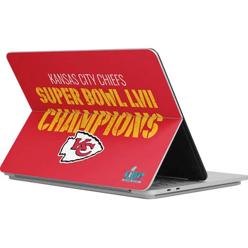 NFL Kansas City Chiefs Super Bowl LVII Champions Surface Laptop Studio Skin