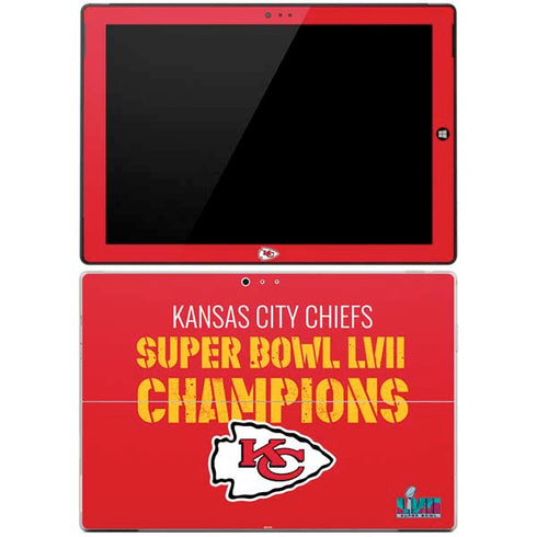 NFL Kansas City Chiefs Super Bowl LVII Champions Surface Pro 3 Skin