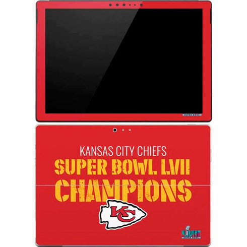 NFL Kansas City Chiefs Super Bowl LVII Champions Surface Pro 4 Skin