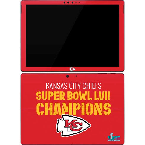 NFL Kansas City Chiefs Super Bowl LVII Champions Surface Pro 7 Skin