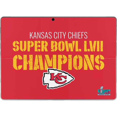 NFL Kansas City Chiefs Super Bowl LVII Champions Surface Pro 9 Skin